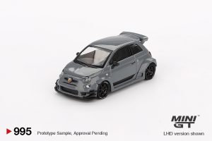Mini GT LB-WORKS x Abas Works Abarth 595 Grey - Mini GT 995